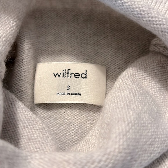 Aritzia Wilfred Cyprie Sweater Merino wool mock-neck sweater - Picture 2 of 5